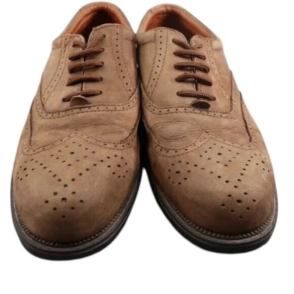 Claybrooke Shoes Mens 10.5 Oxford Wingtip Formal Classic Leather Montana Brown main image 4